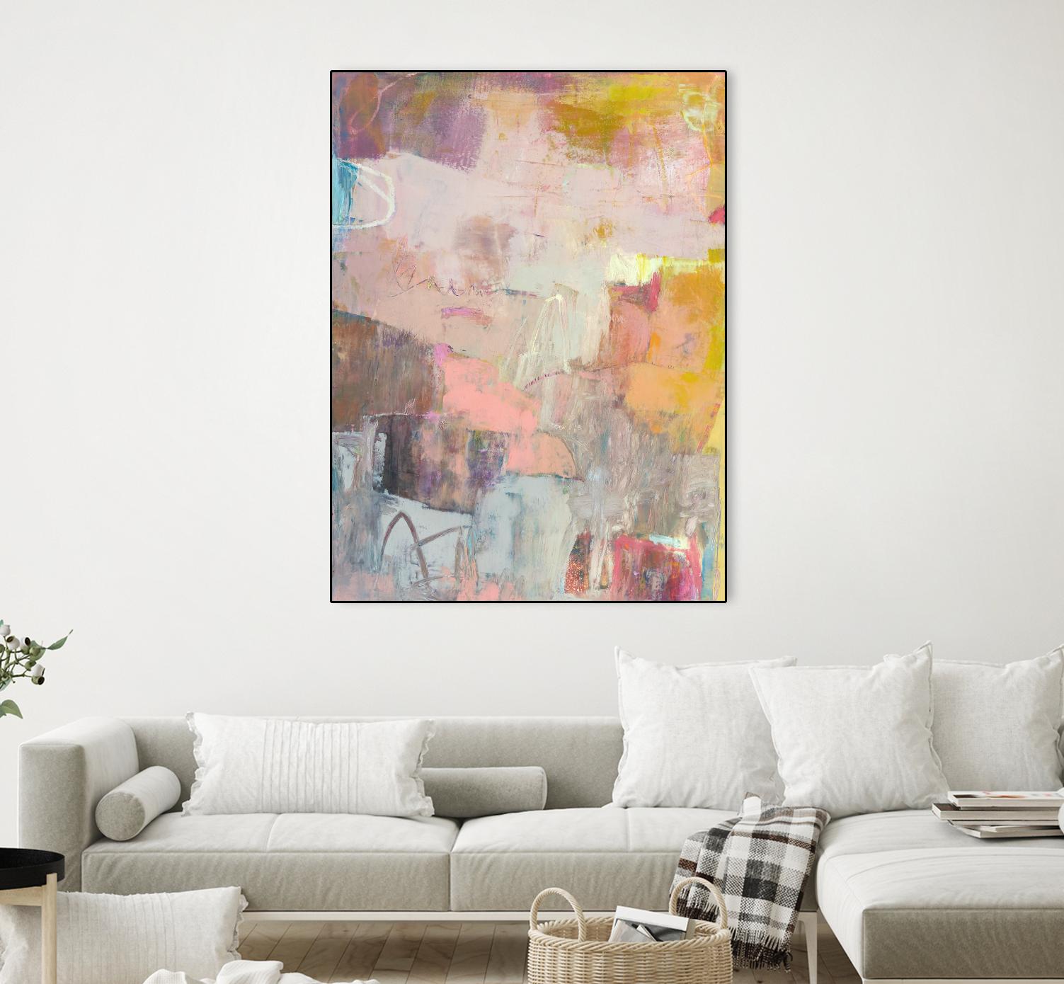 Lann II by Sue Jachimiec on GIANT ART - pink abstract abstract
