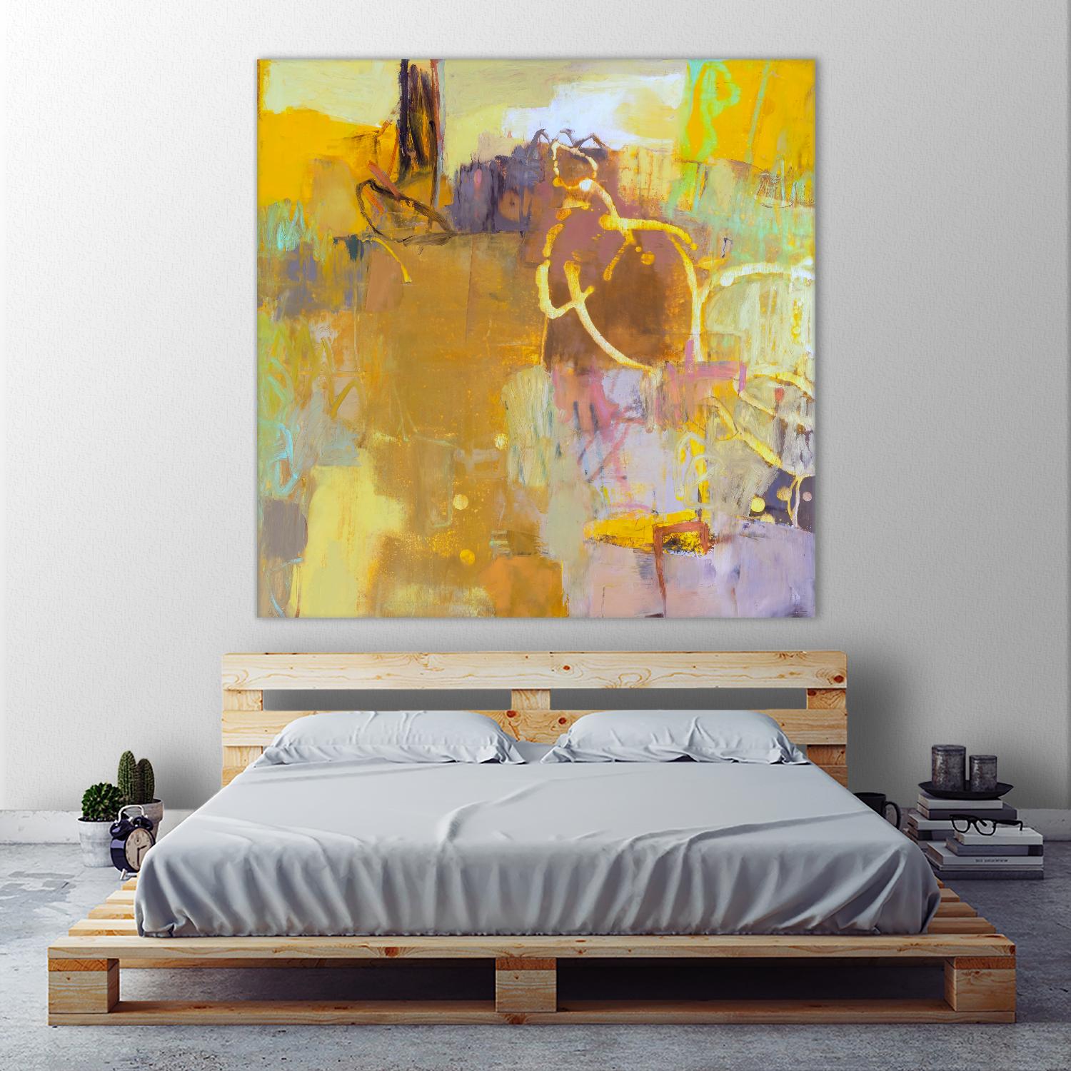 Maez I by Sue Jachimiec on GIANT ART - pink abstract abstract