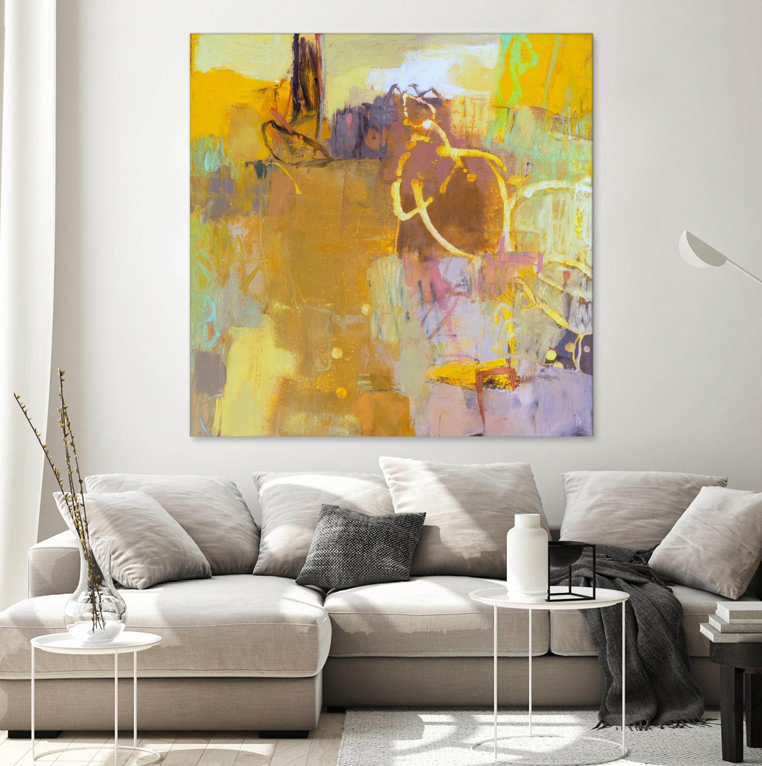 Maez I by Sue Jachimiec on GIANT ART - pink abstract abstract