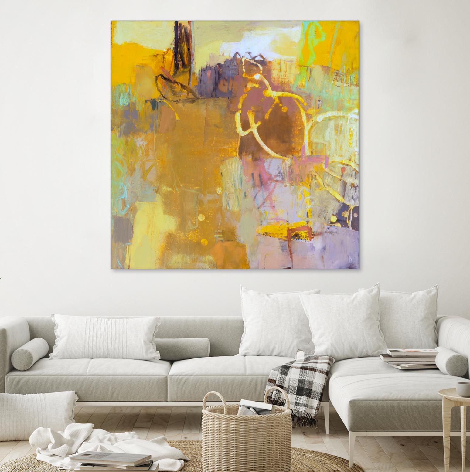 Maez I by Sue Jachimiec on GIANT ART - pink abstract abstract