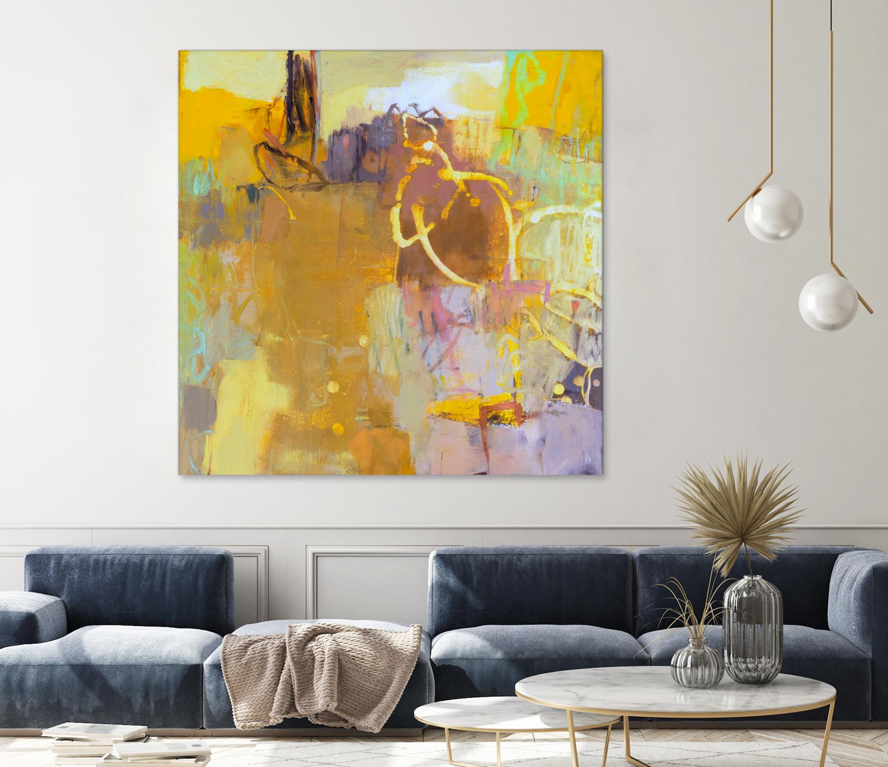 Maez I by Sue Jachimiec on GIANT ART - pink abstract abstract