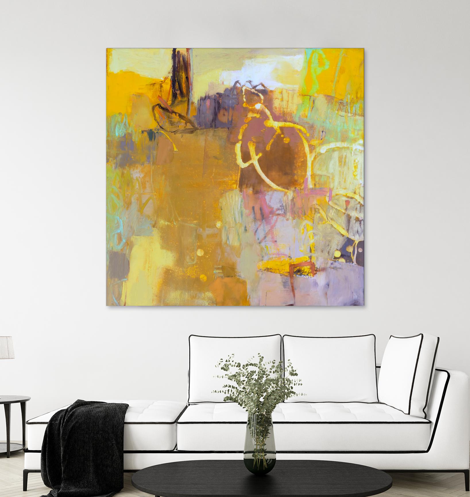 Maez I by Sue Jachimiec on GIANT ART - pink abstract abstract