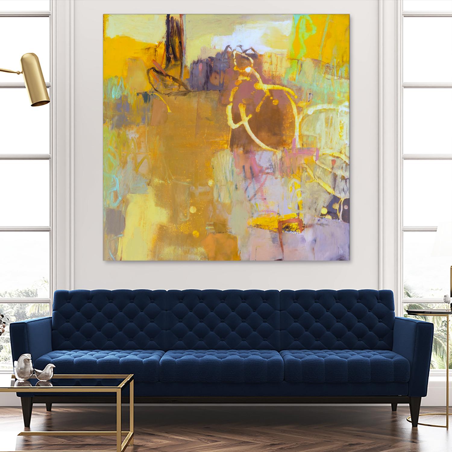 Maez I by Sue Jachimiec on GIANT ART - pink abstract abstract