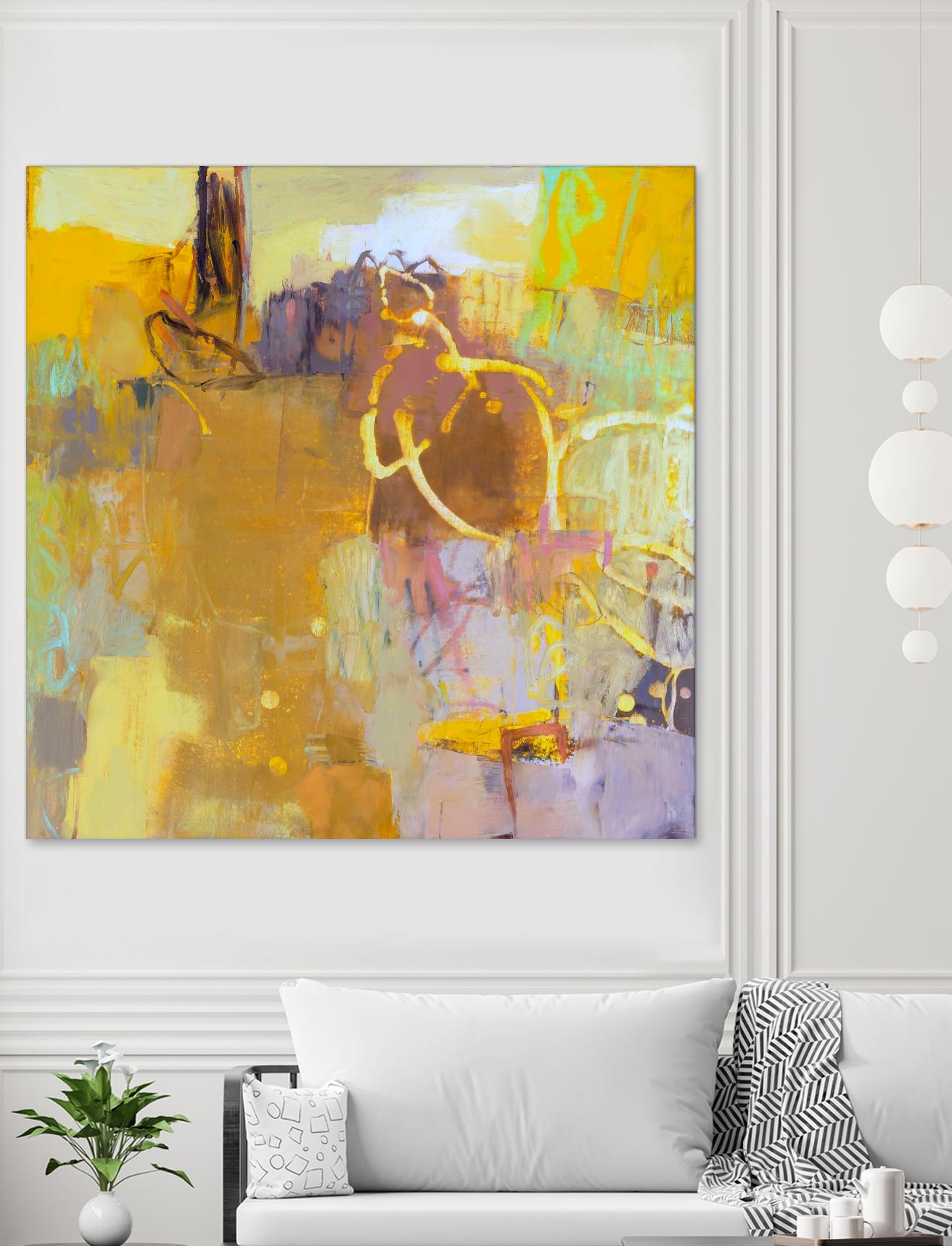 Maez I by Sue Jachimiec on GIANT ART - pink abstract abstract