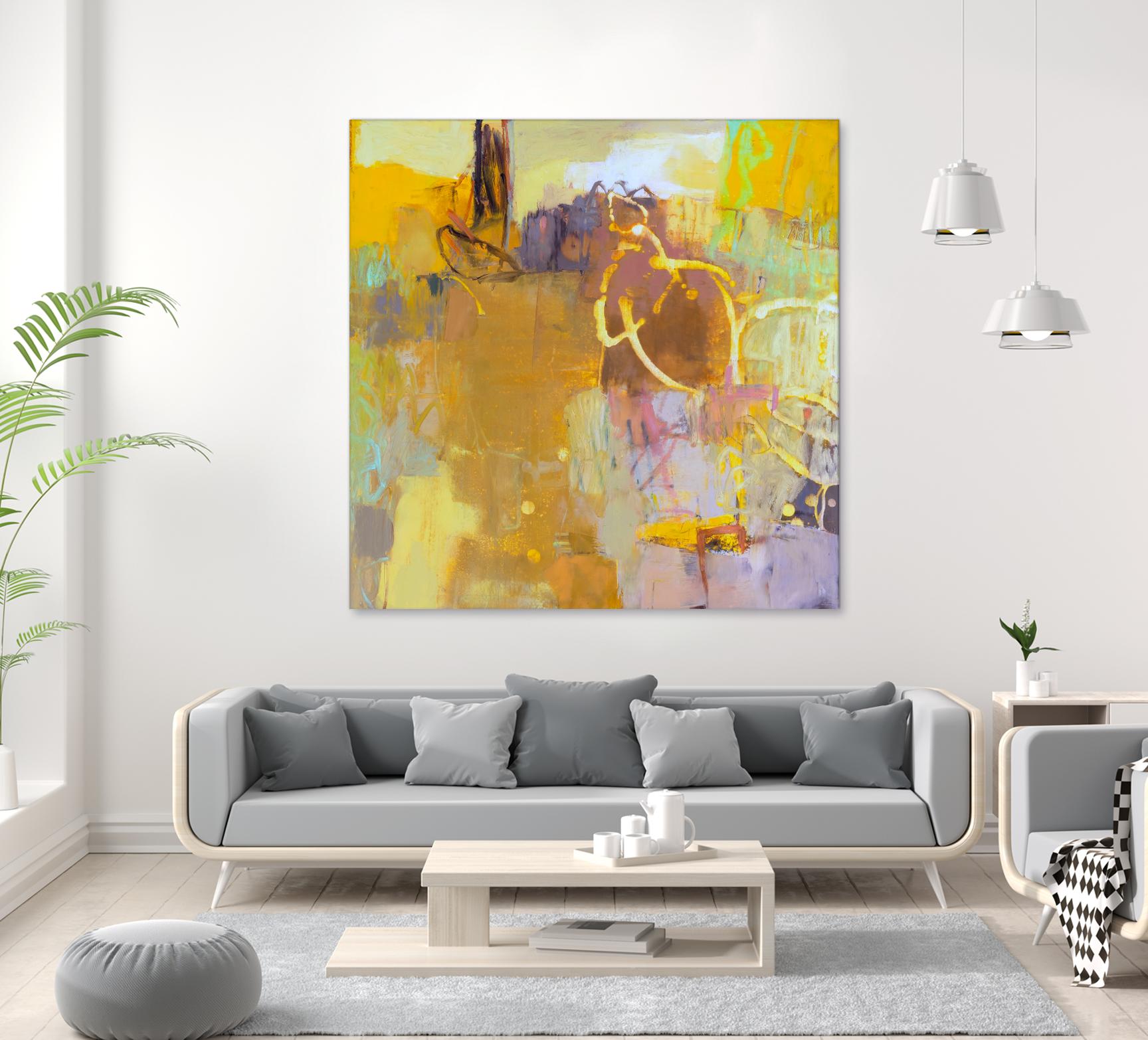 Maez I by Sue Jachimiec on GIANT ART - pink abstract abstract