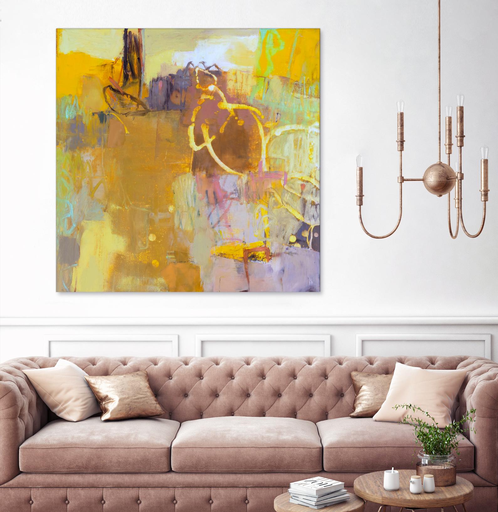 Maez I by Sue Jachimiec on GIANT ART - pink abstract abstract