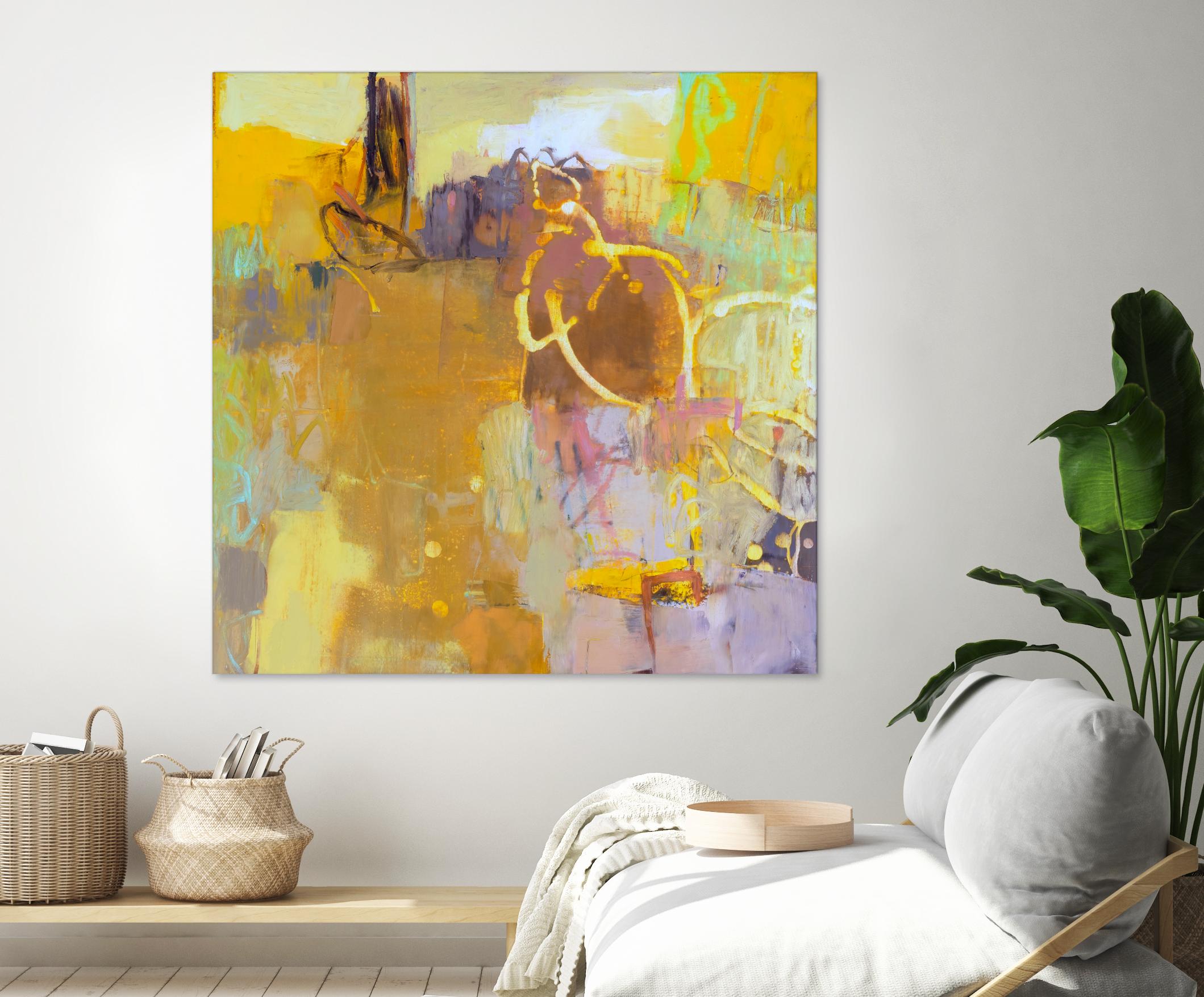 Maez I by Sue Jachimiec on GIANT ART - pink abstract abstract