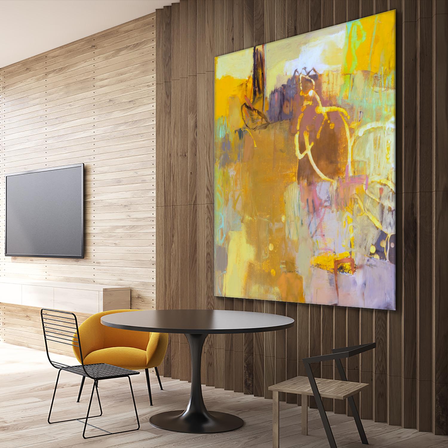 Maez I by Sue Jachimiec on GIANT ART - pink abstract abstract