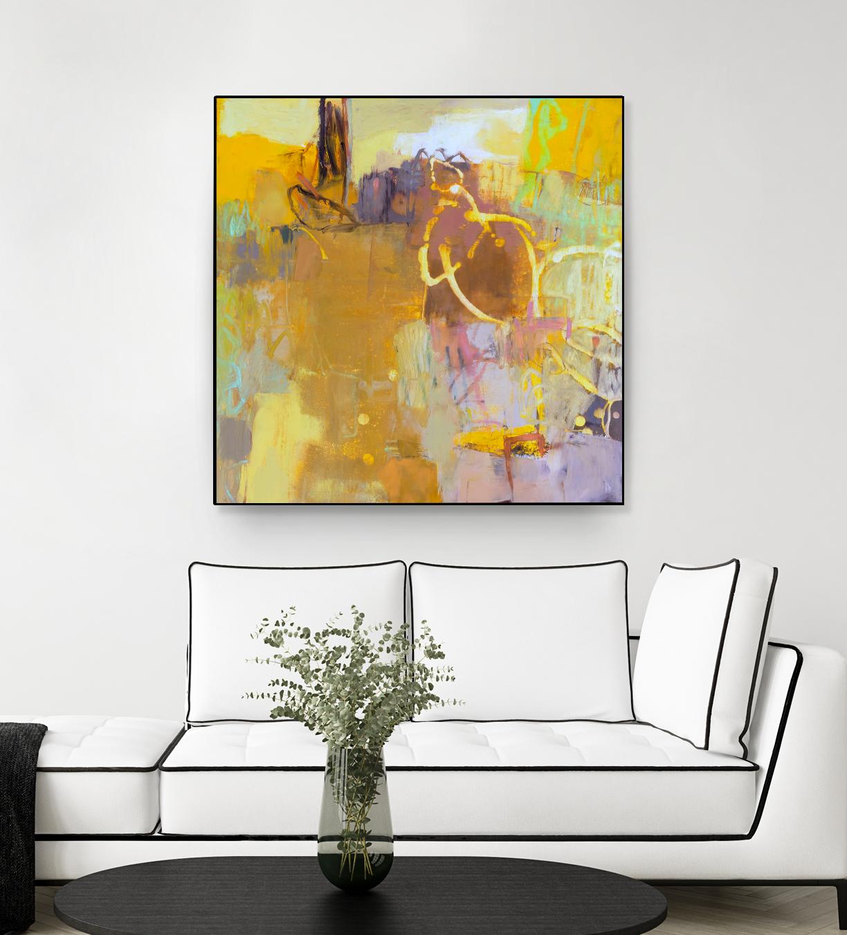 Maez I by Sue Jachimiec on GIANT ART - pink abstract abstract