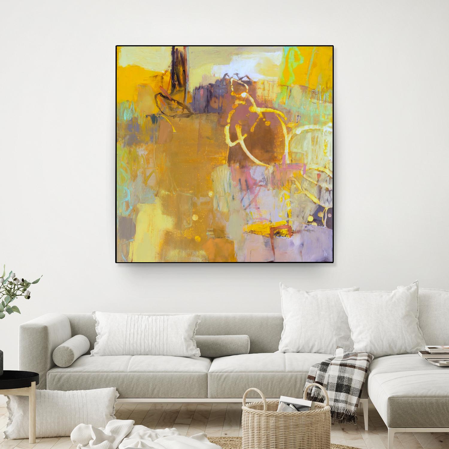 Maez I by Sue Jachimiec on GIANT ART - pink abstract abstract