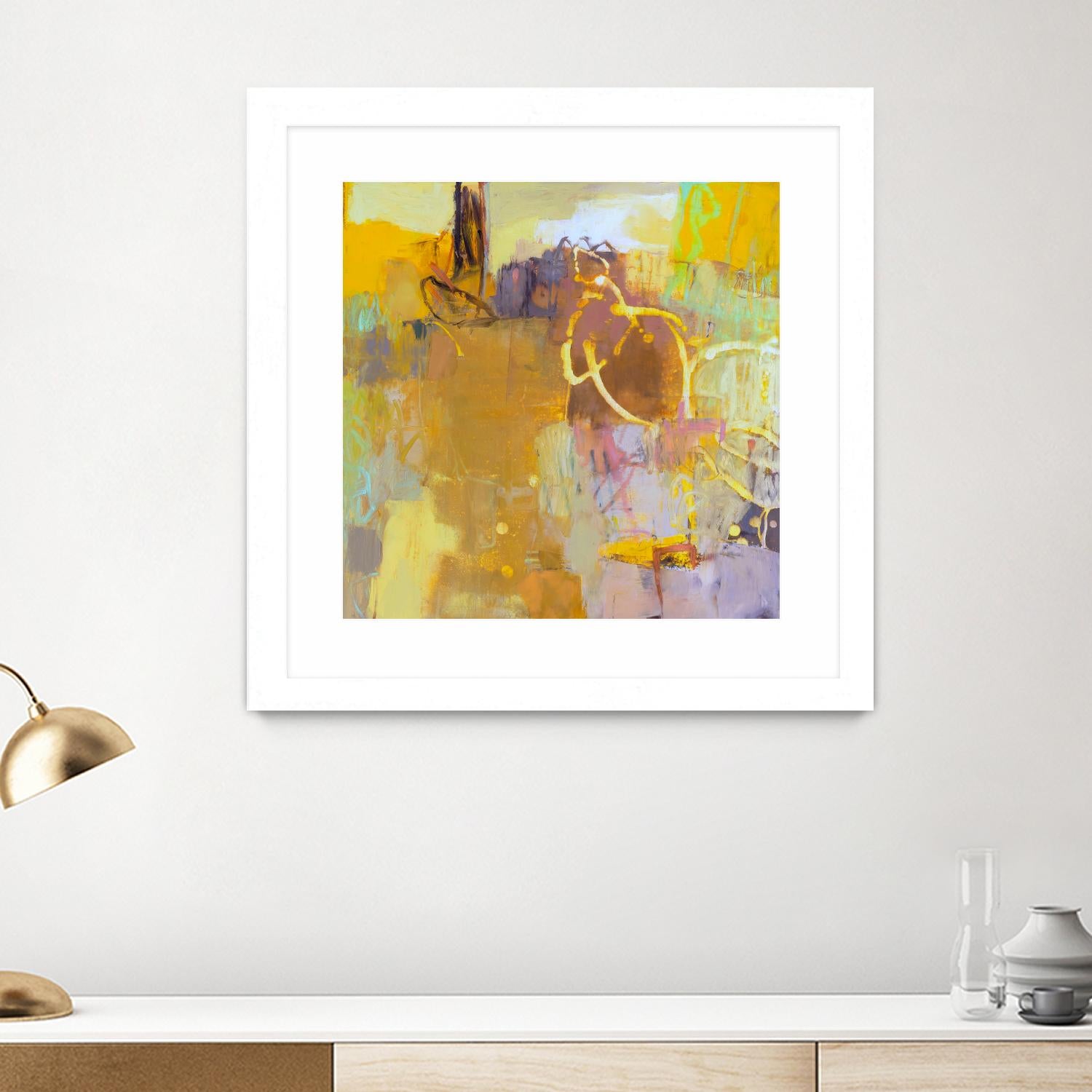 Maez I by Sue Jachimiec on GIANT ART - pink abstract abstract