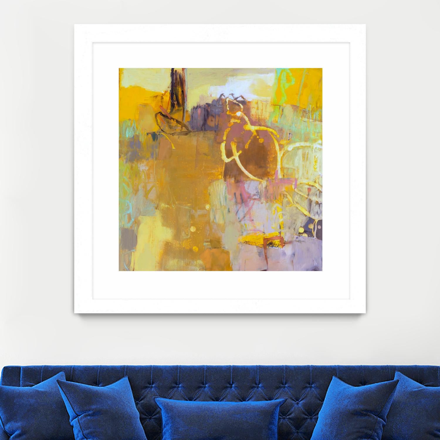 Maez I by Sue Jachimiec on GIANT ART - pink abstract abstract