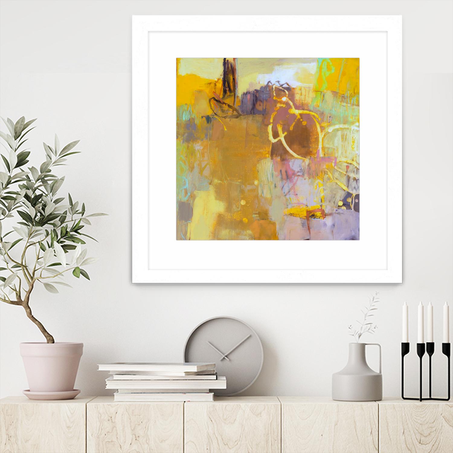 Maez I by Sue Jachimiec on GIANT ART - pink abstract abstract