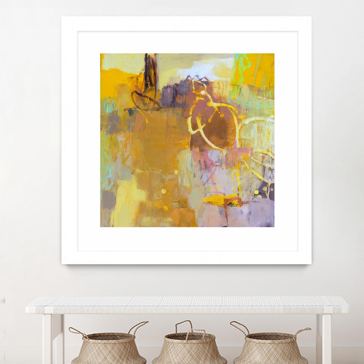 Maez I by Sue Jachimiec on GIANT ART - pink abstract abstract