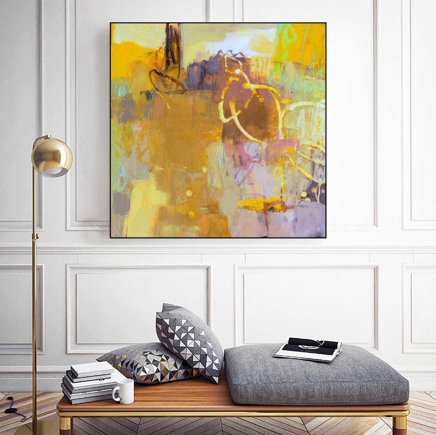 Maez I by Sue Jachimiec on GIANT ART - pink abstract abstract