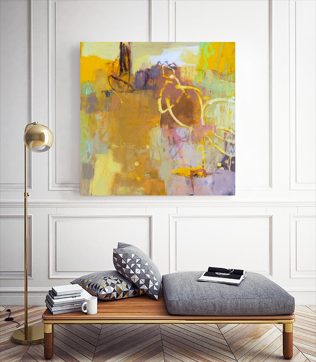 Maez I by Sue Jachimiec on GIANT ART - pink abstract abstract