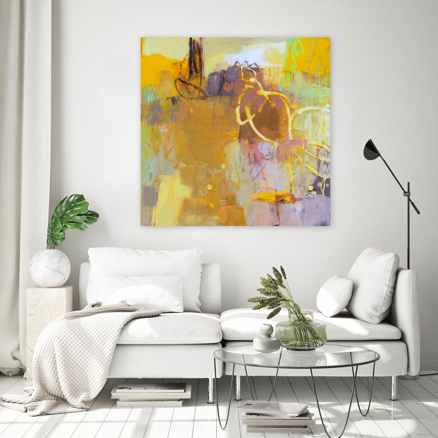 Maez I by Sue Jachimiec on GIANT ART - pink abstract abstract