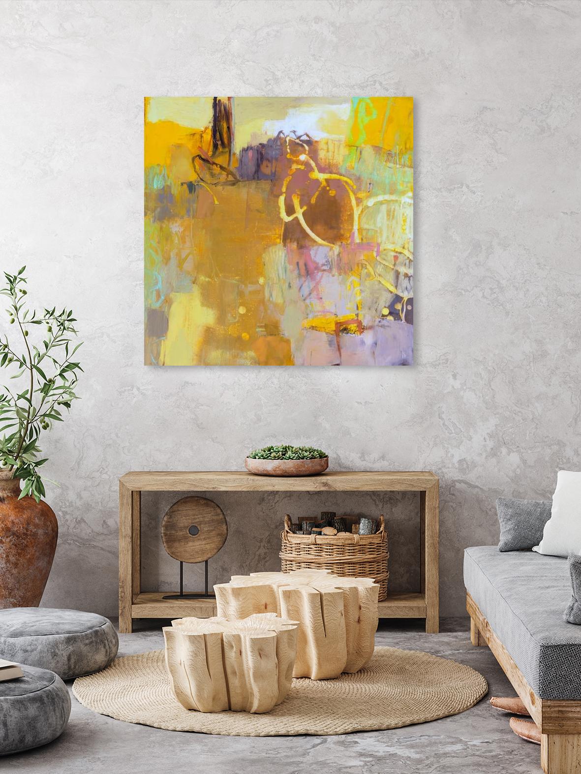 Maez I by Sue Jachimiec on GIANT ART - pink abstract abstract