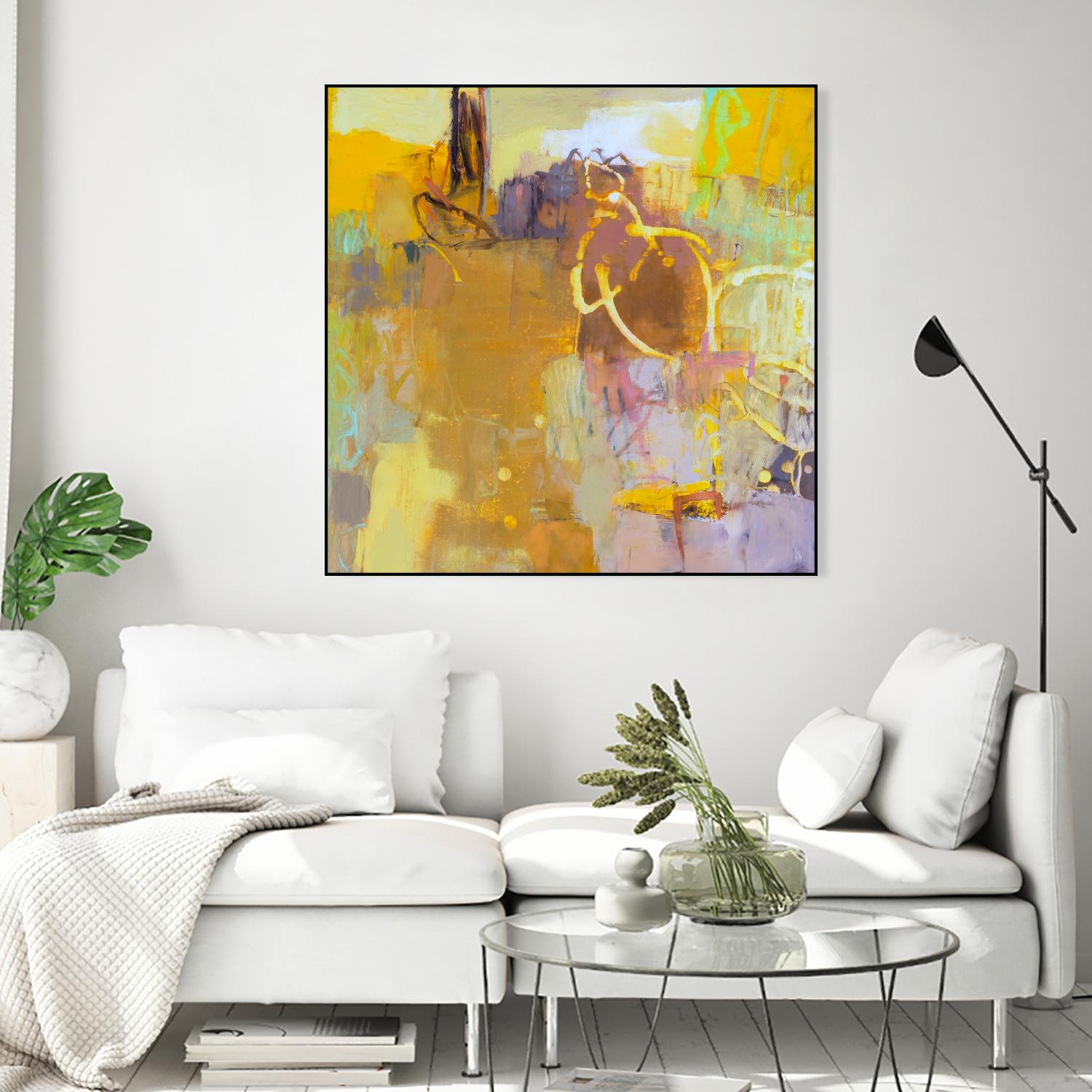 Maez I by Sue Jachimiec on GIANT ART - pink abstract abstract