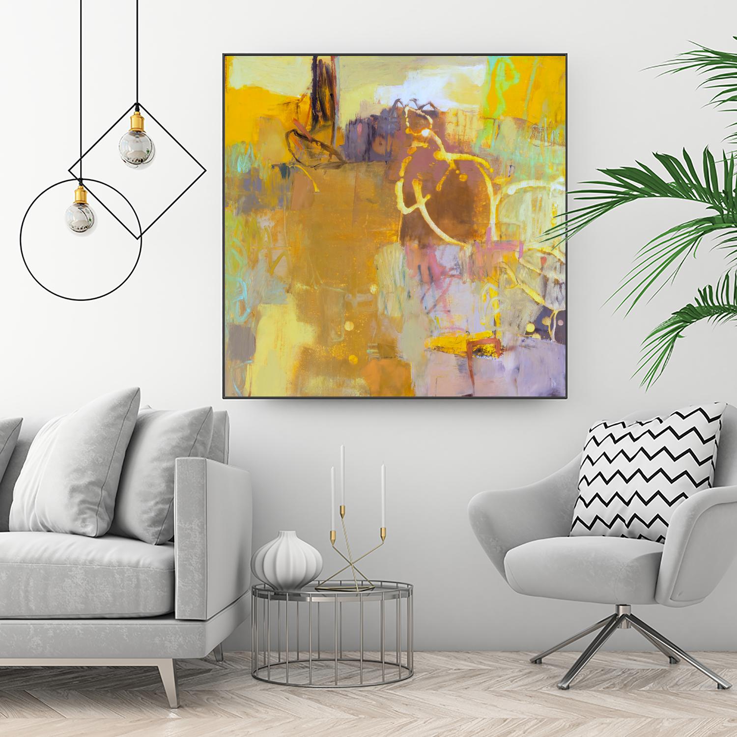 Maez I by Sue Jachimiec on GIANT ART - pink abstract abstract