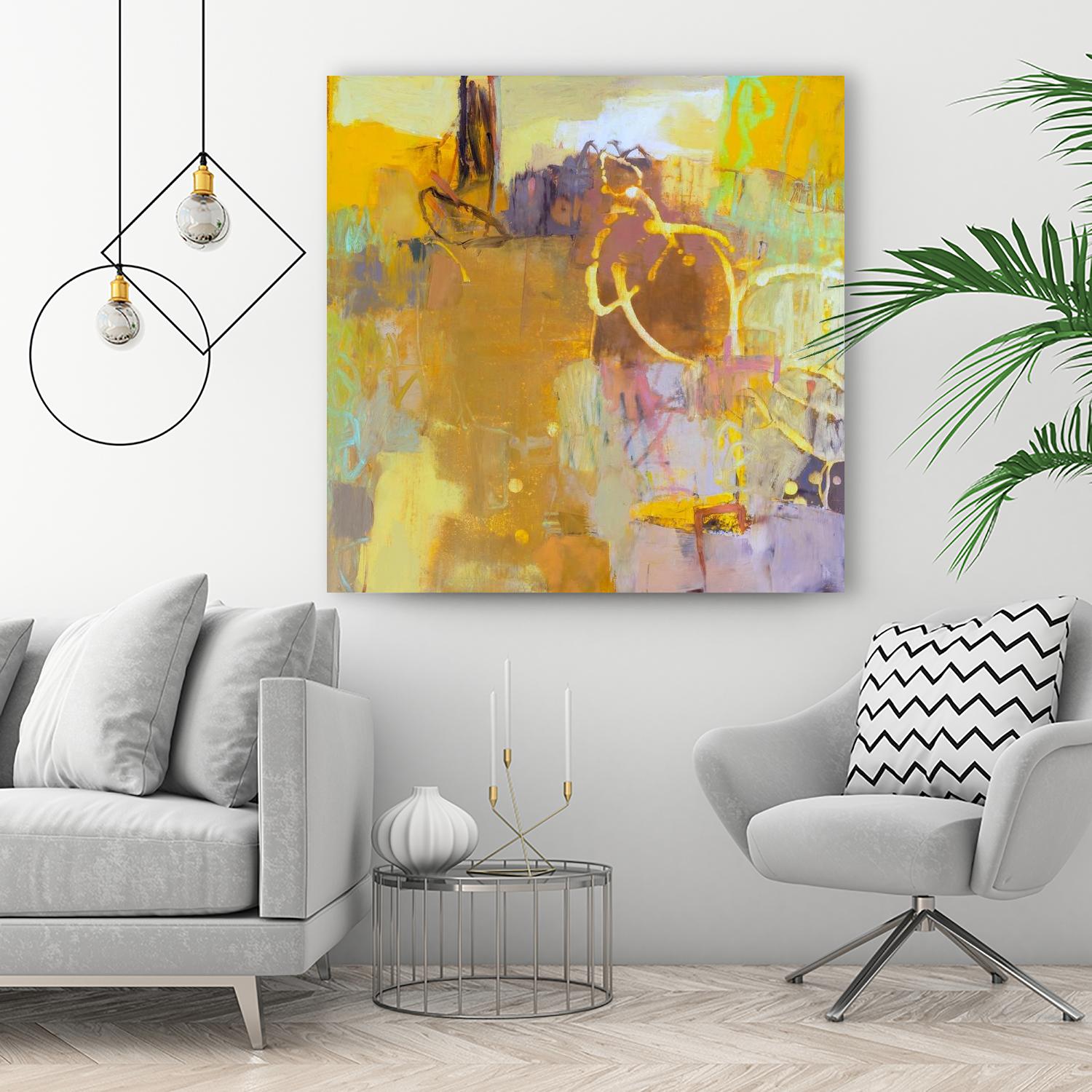 Maez I by Sue Jachimiec on GIANT ART - pink abstract abstract