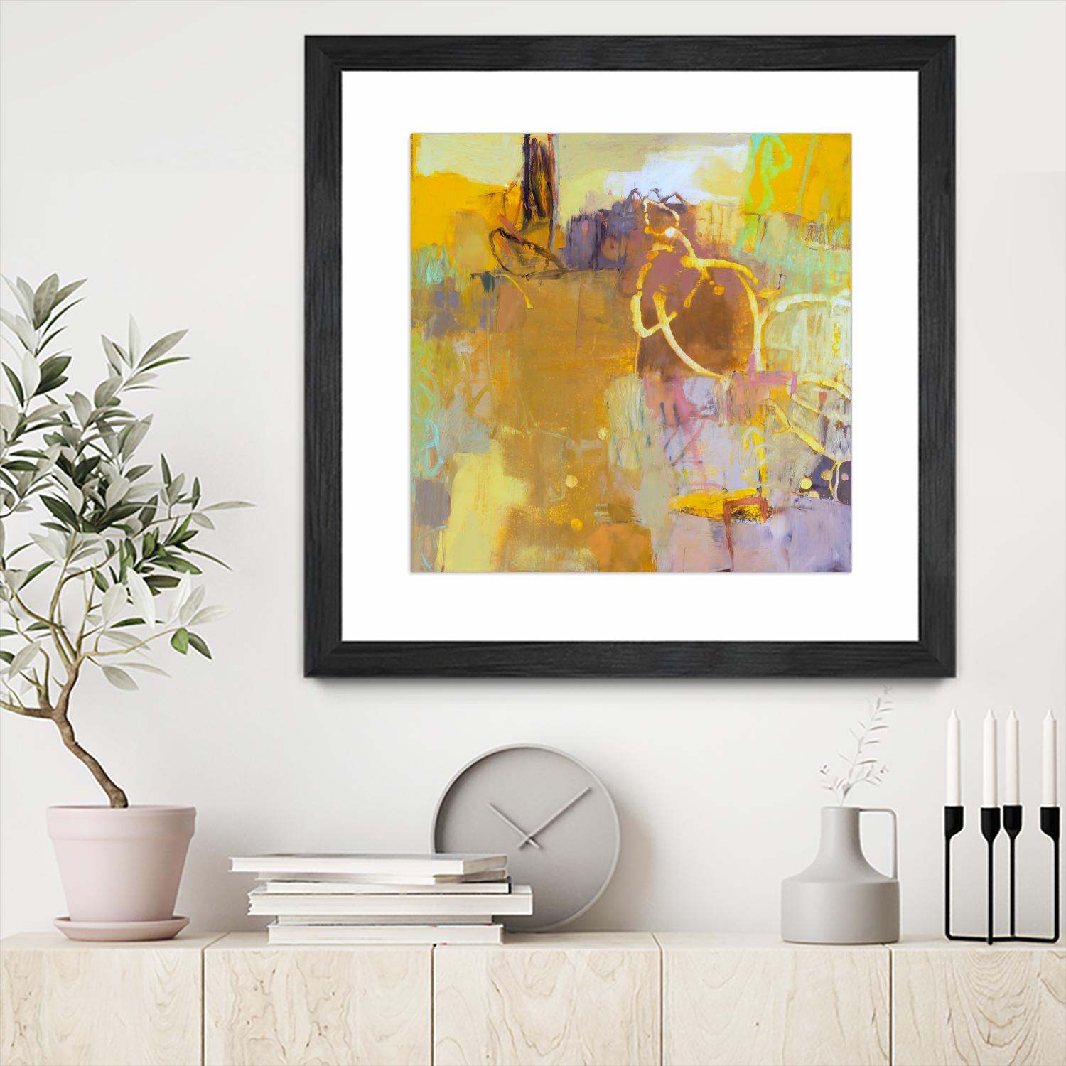 Maez I by Sue Jachimiec on GIANT ART - pink abstract abstract