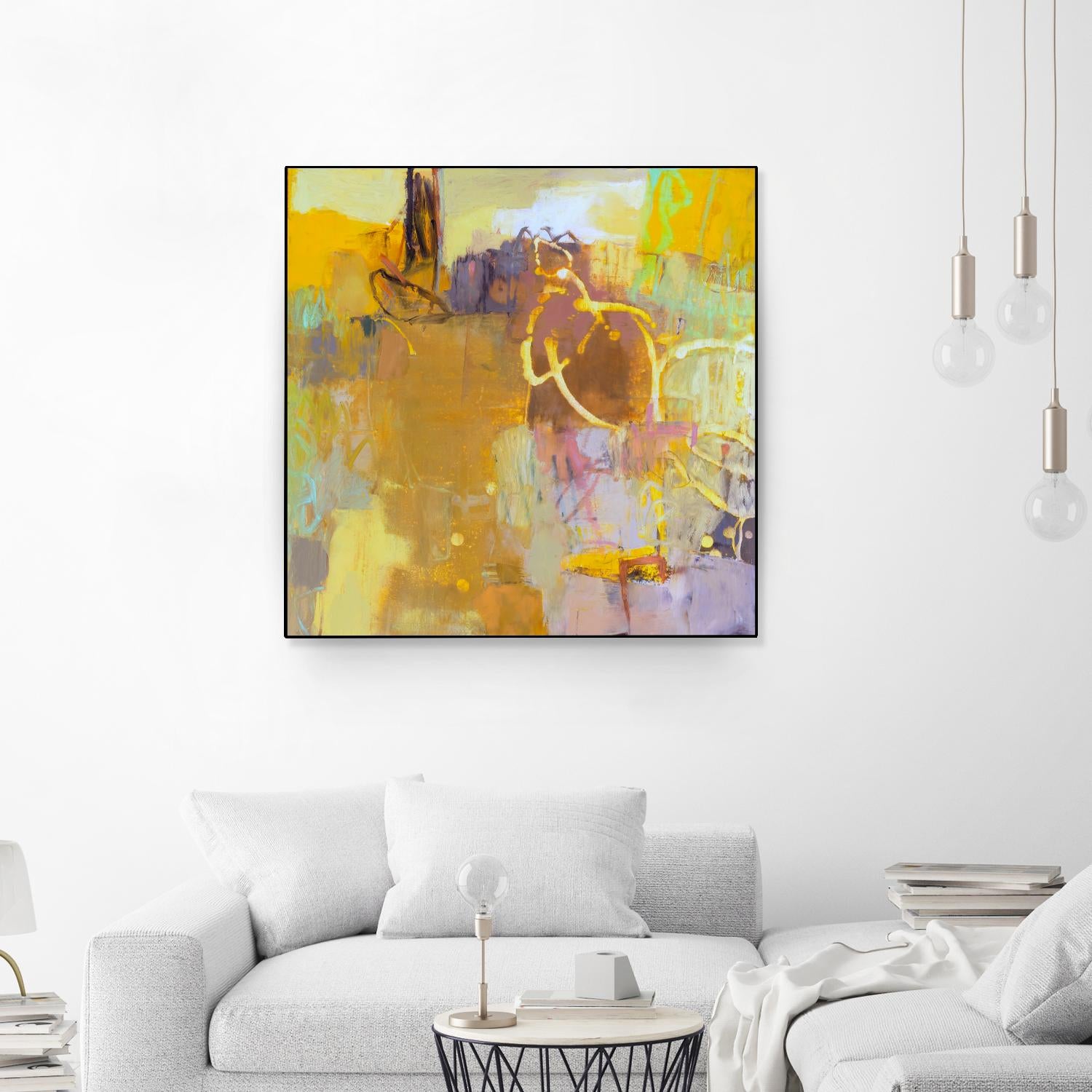 Maez I by Sue Jachimiec on GIANT ART - pink abstract abstract