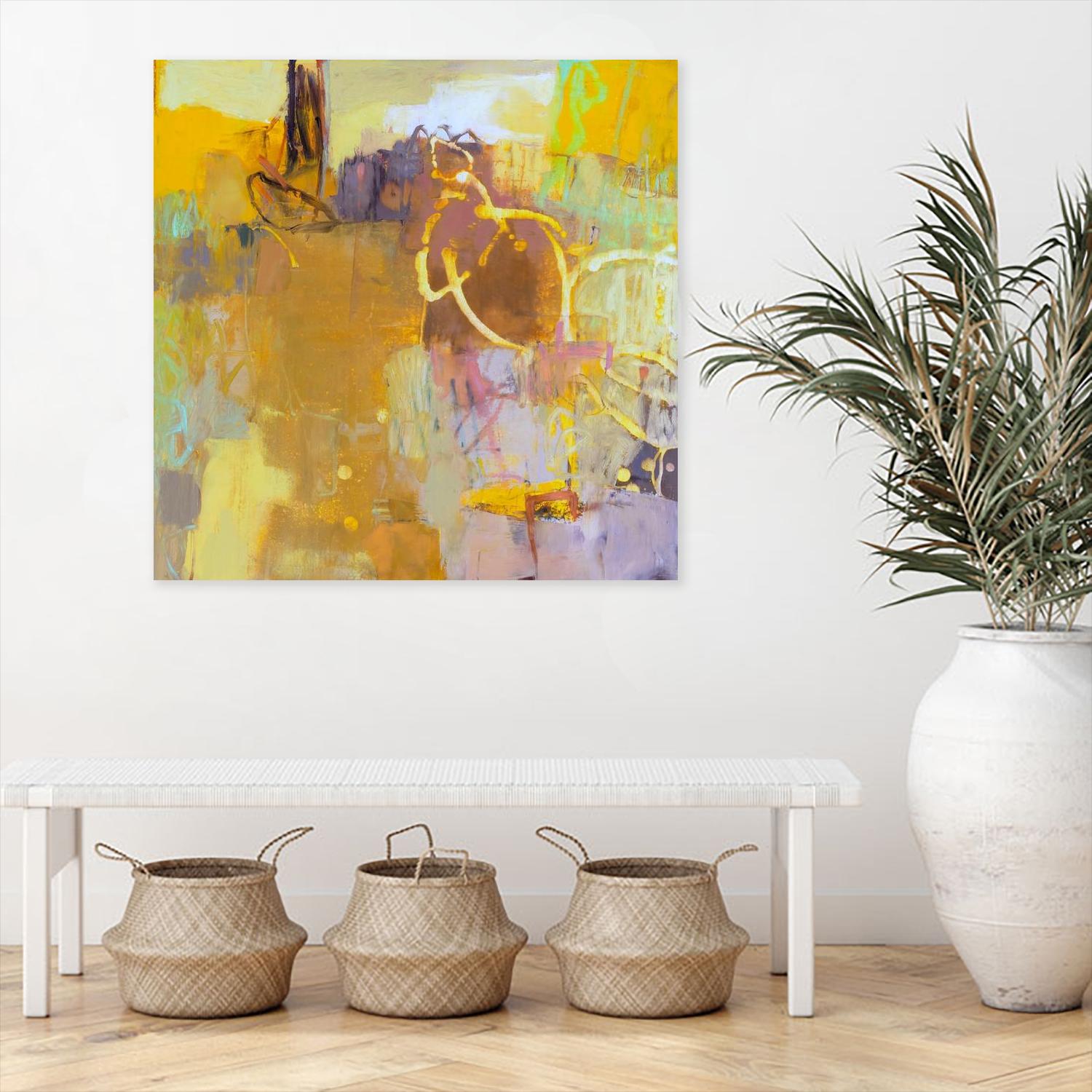 Maez I by Sue Jachimiec on GIANT ART - pink abstract abstract