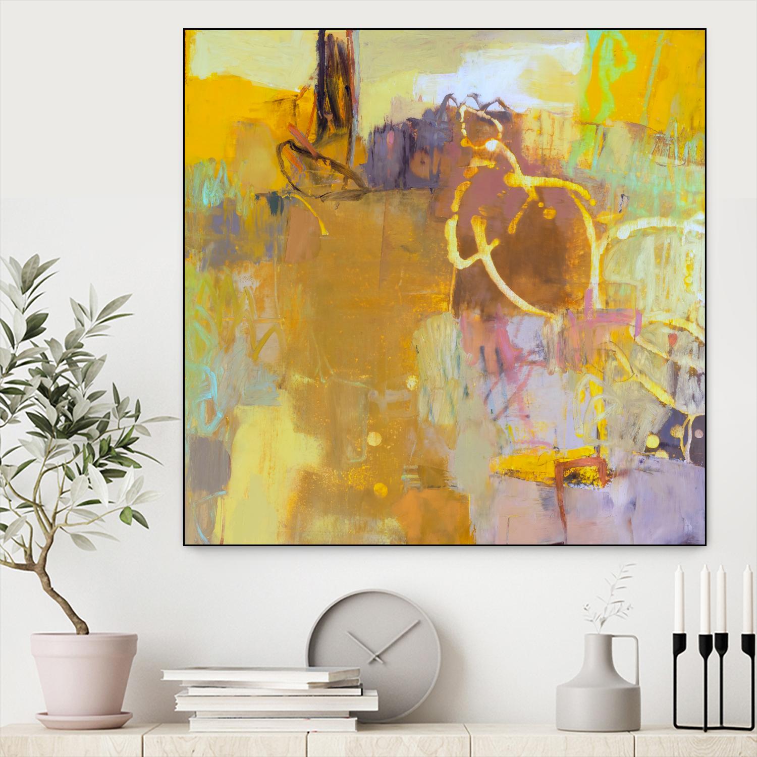 Maez I by Sue Jachimiec on GIANT ART - pink abstract abstract