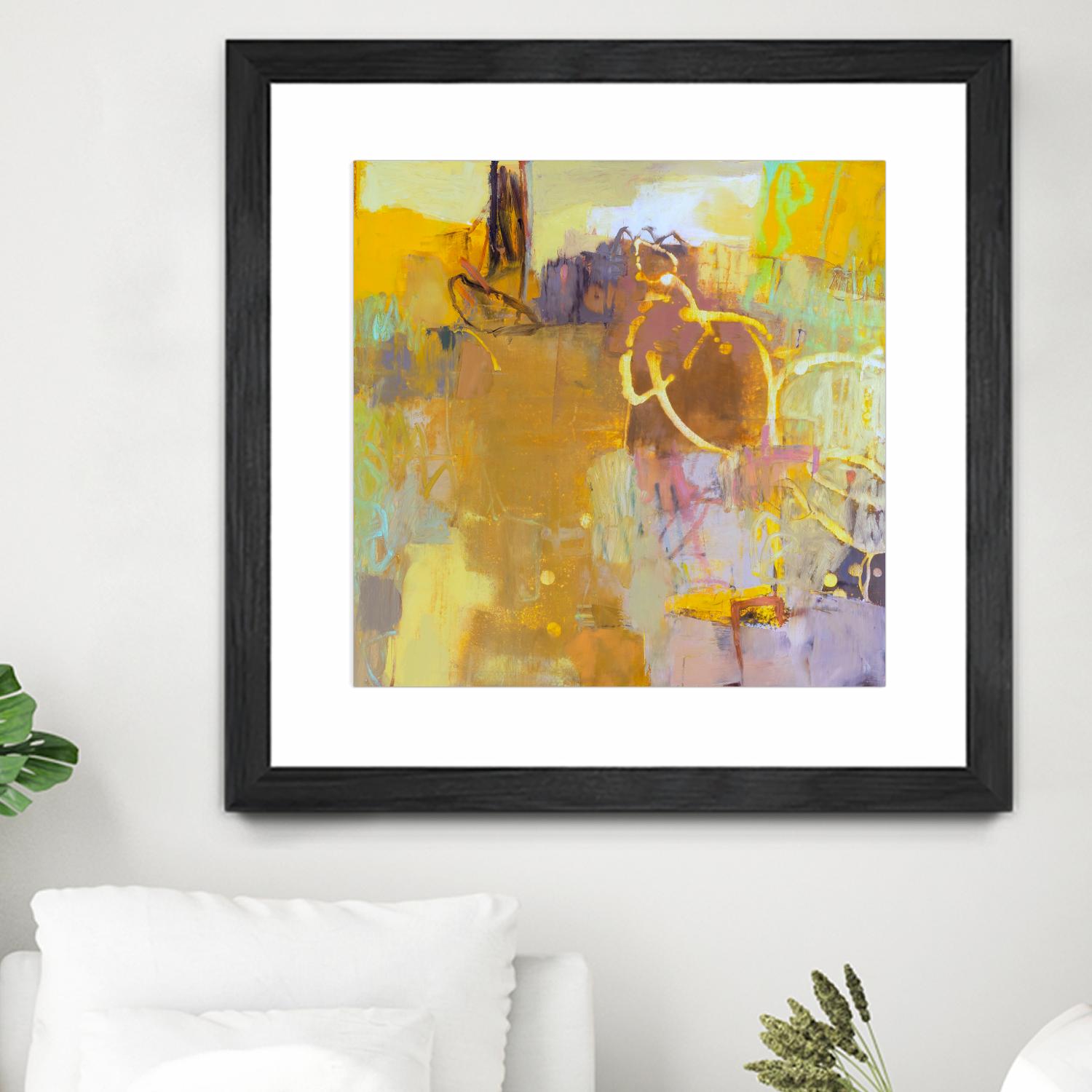 Maez I by Sue Jachimiec on GIANT ART - pink abstract abstract