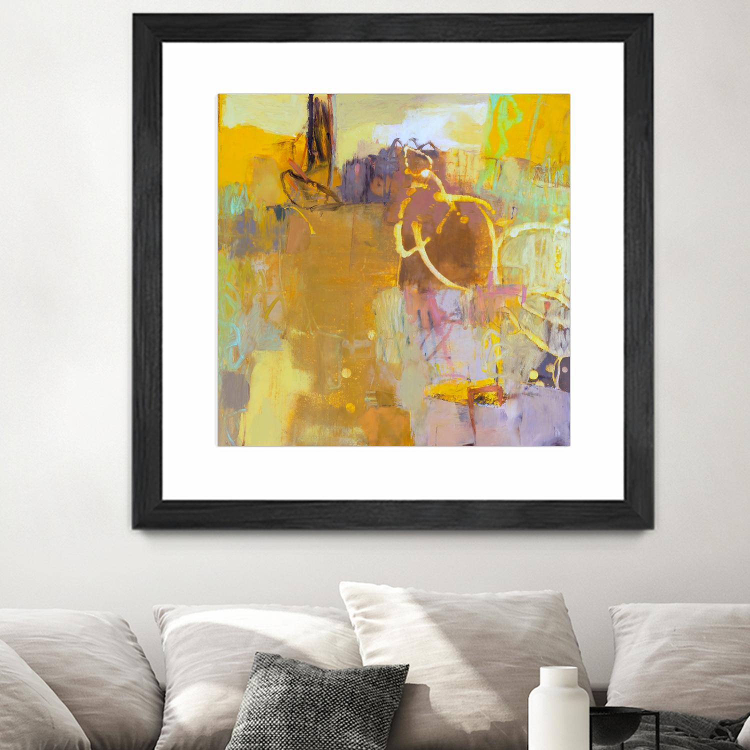 Maez I by Sue Jachimiec on GIANT ART - pink abstract abstract