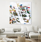 Pollock's Party I by Jodi Fuchs on GIANT ART - red abstract