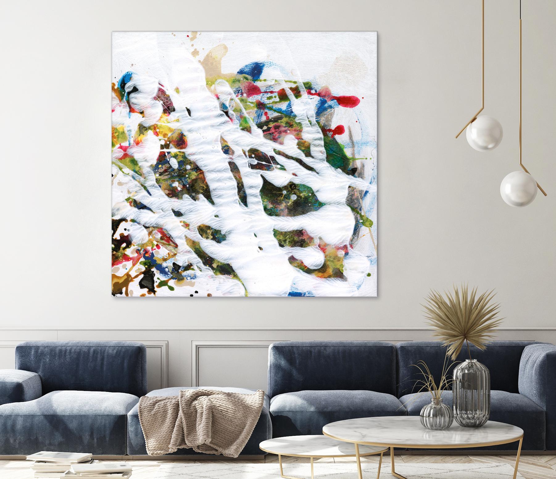 Pollock's Party I by Jodi Fuchs on GIANT ART - red abstract