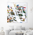 Pollock's Party I by Jodi Fuchs on GIANT ART - red abstract