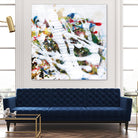 Pollock's Party I by Jodi Fuchs on GIANT ART - red abstract