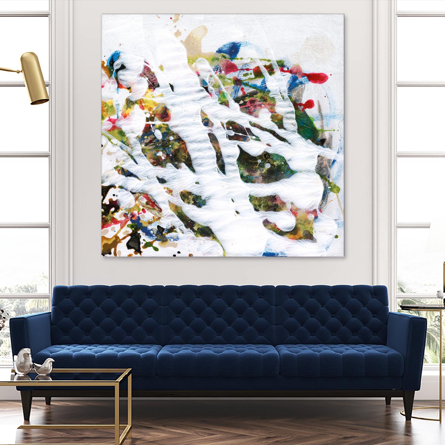 Pollock's Party I by Jodi Fuchs on GIANT ART - red abstract