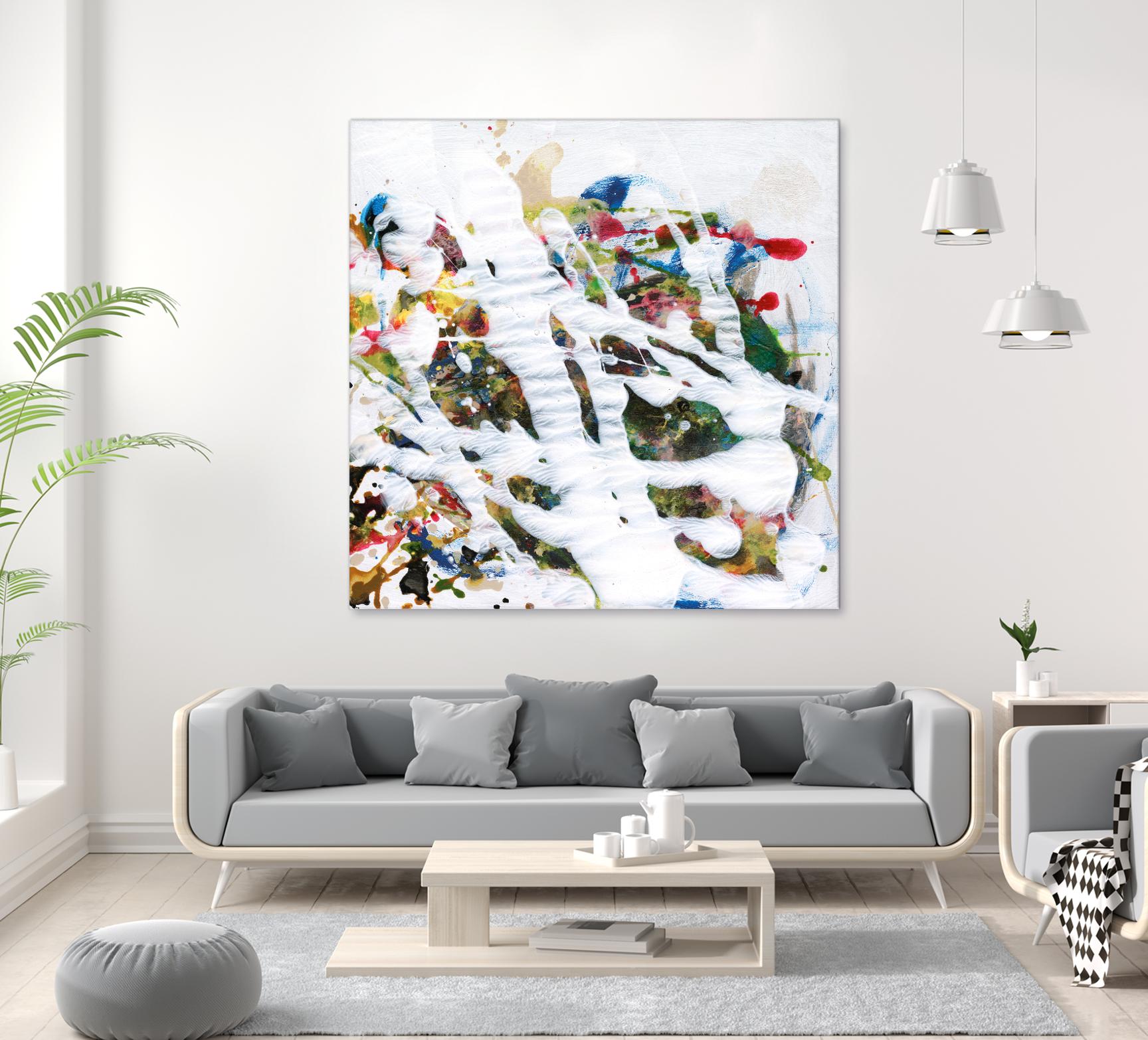 Pollock's Party I by Jodi Fuchs on GIANT ART - red abstract