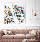 Pollock's Party I by Jodi Fuchs on GIANT ART - red abstract