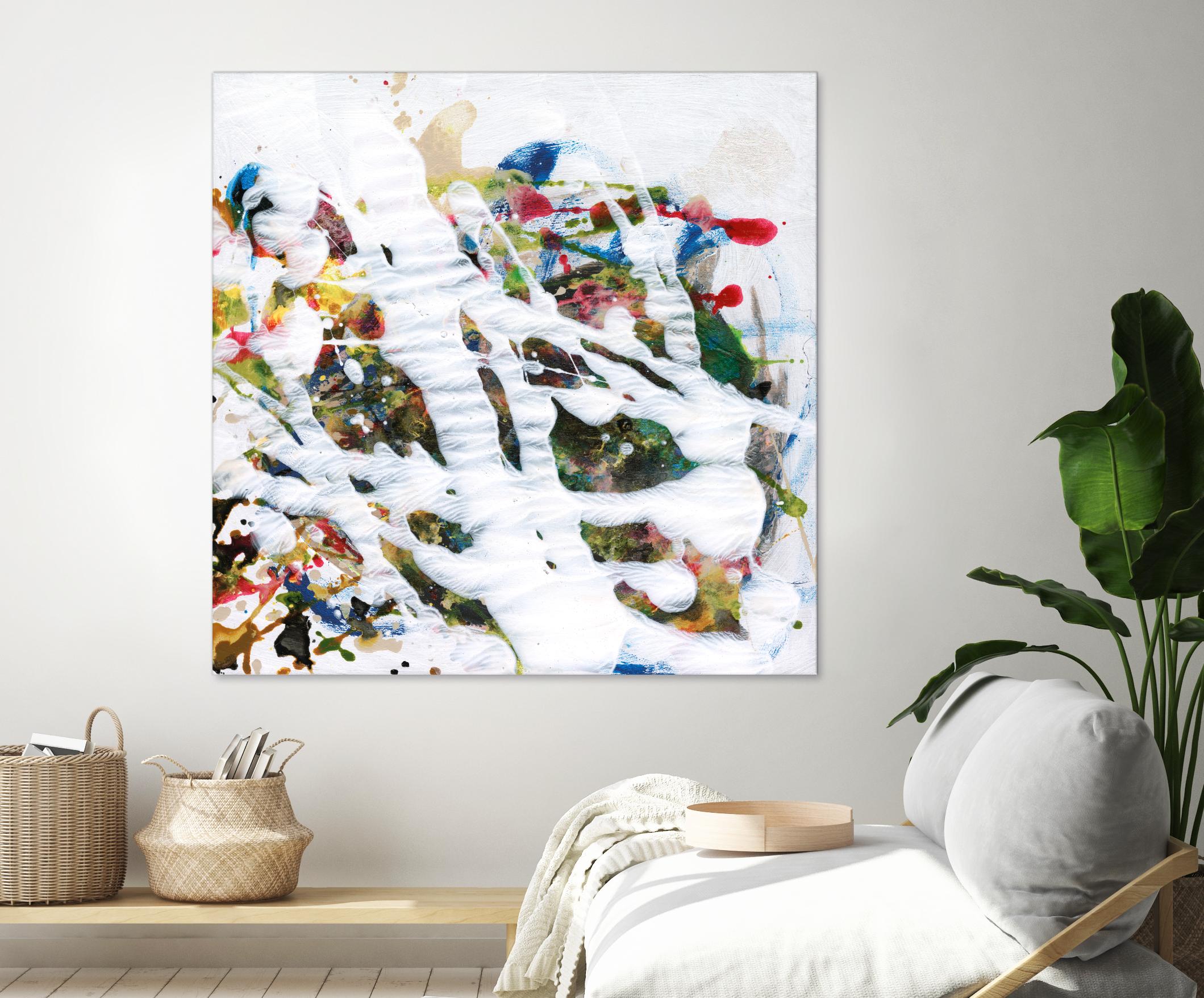 Pollock's Party I by Jodi Fuchs on GIANT ART - red abstract