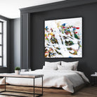 Pollock's Party I by Jodi Fuchs on GIANT ART - red abstract