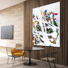 Pollock's Party I by Jodi Fuchs on GIANT ART - red abstract