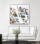 Pollock's Party I by Jodi Fuchs on GIANT ART - red abstract