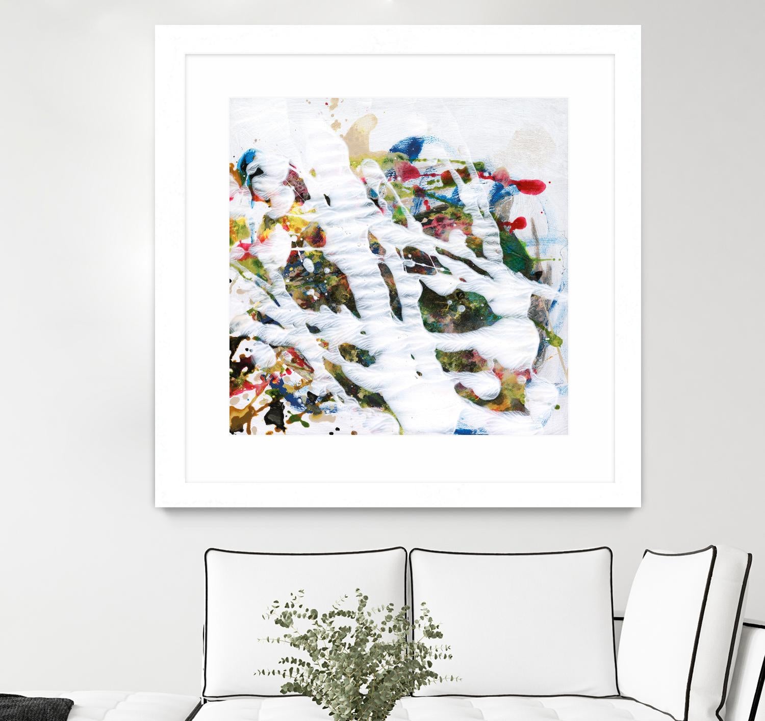 Pollock's Party I by Jodi Fuchs on GIANT ART - red abstract