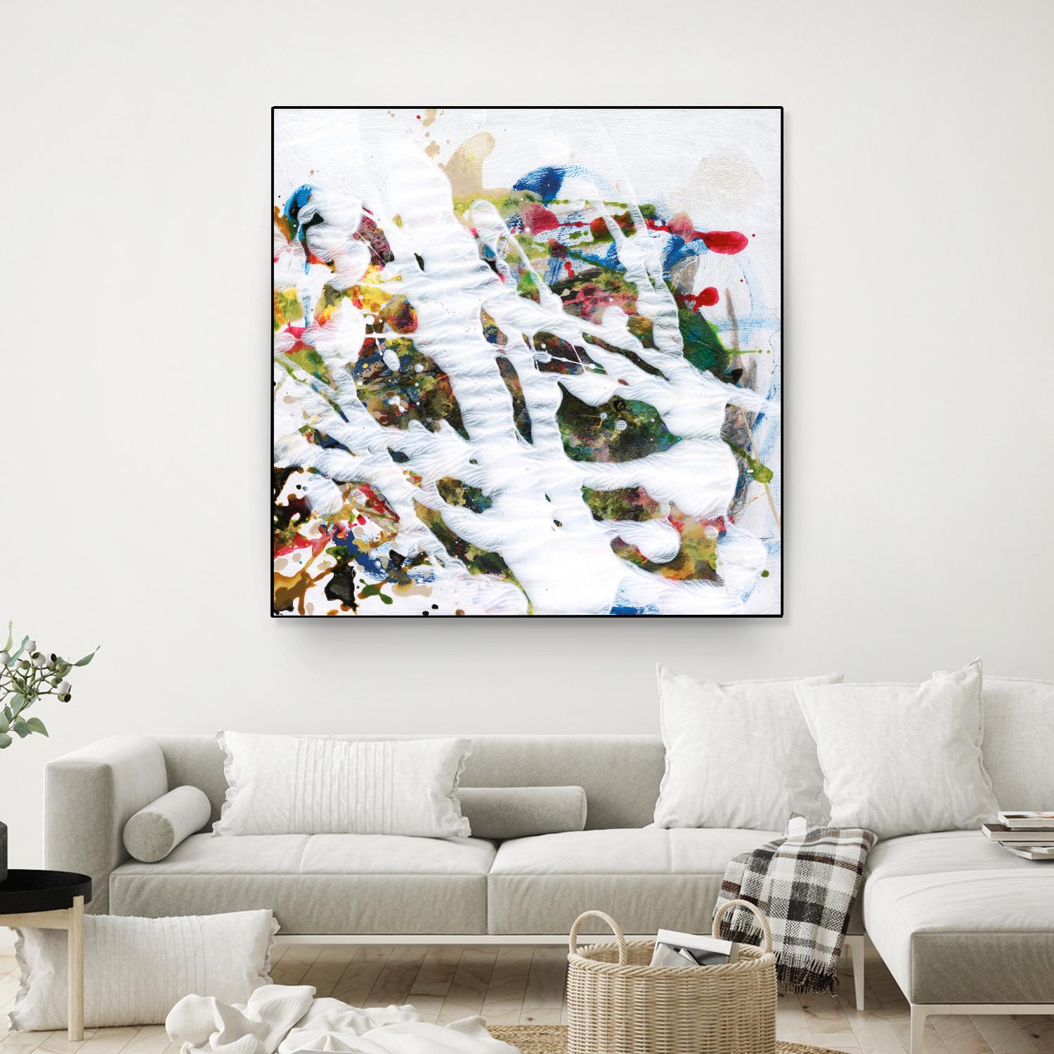 Pollock's Party I by Jodi Fuchs on GIANT ART - red abstract