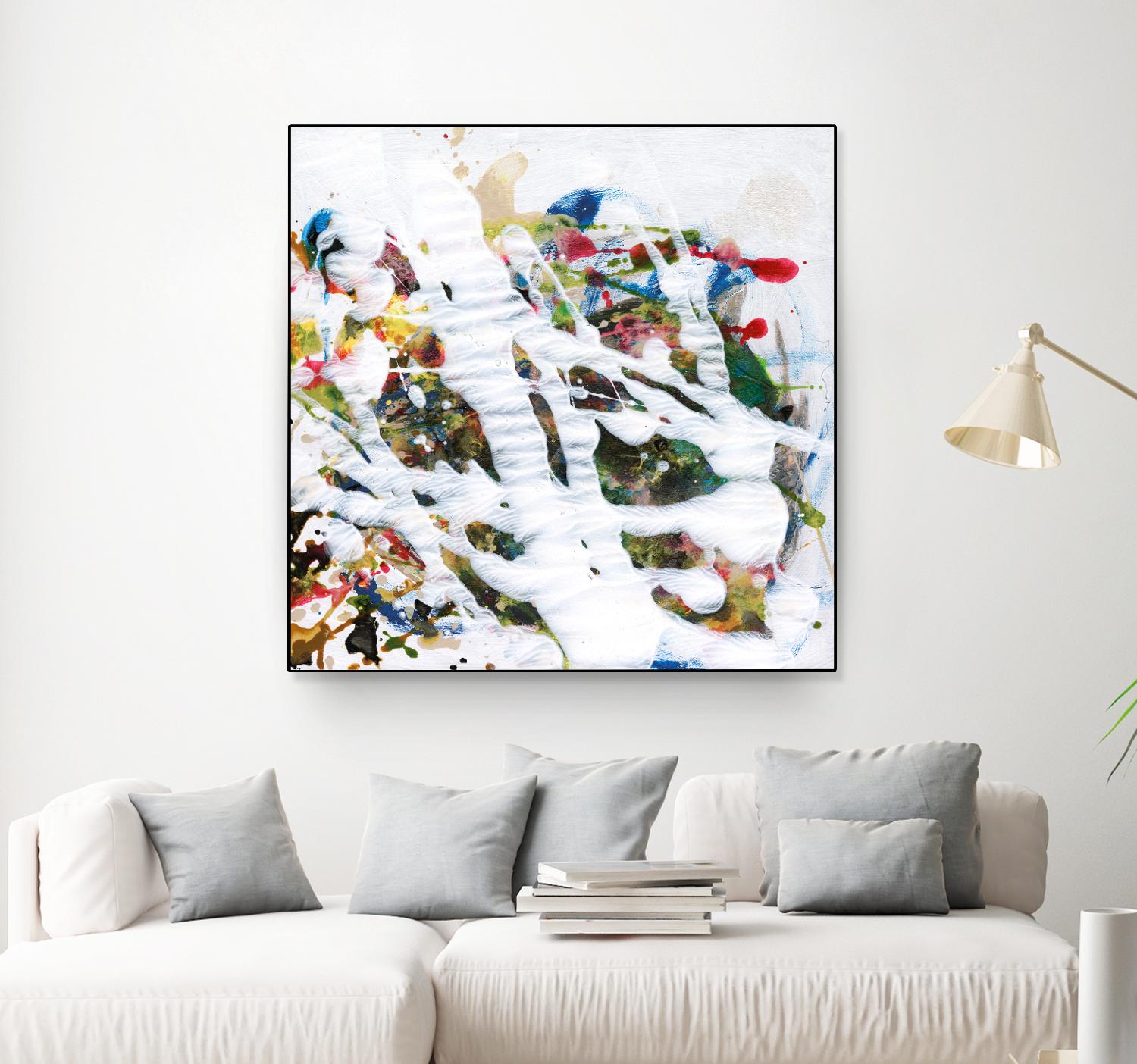 Pollock's Party I by Jodi Fuchs on GIANT ART - red abstract