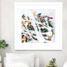 Pollock's Party I by Jodi Fuchs on GIANT ART - red abstract