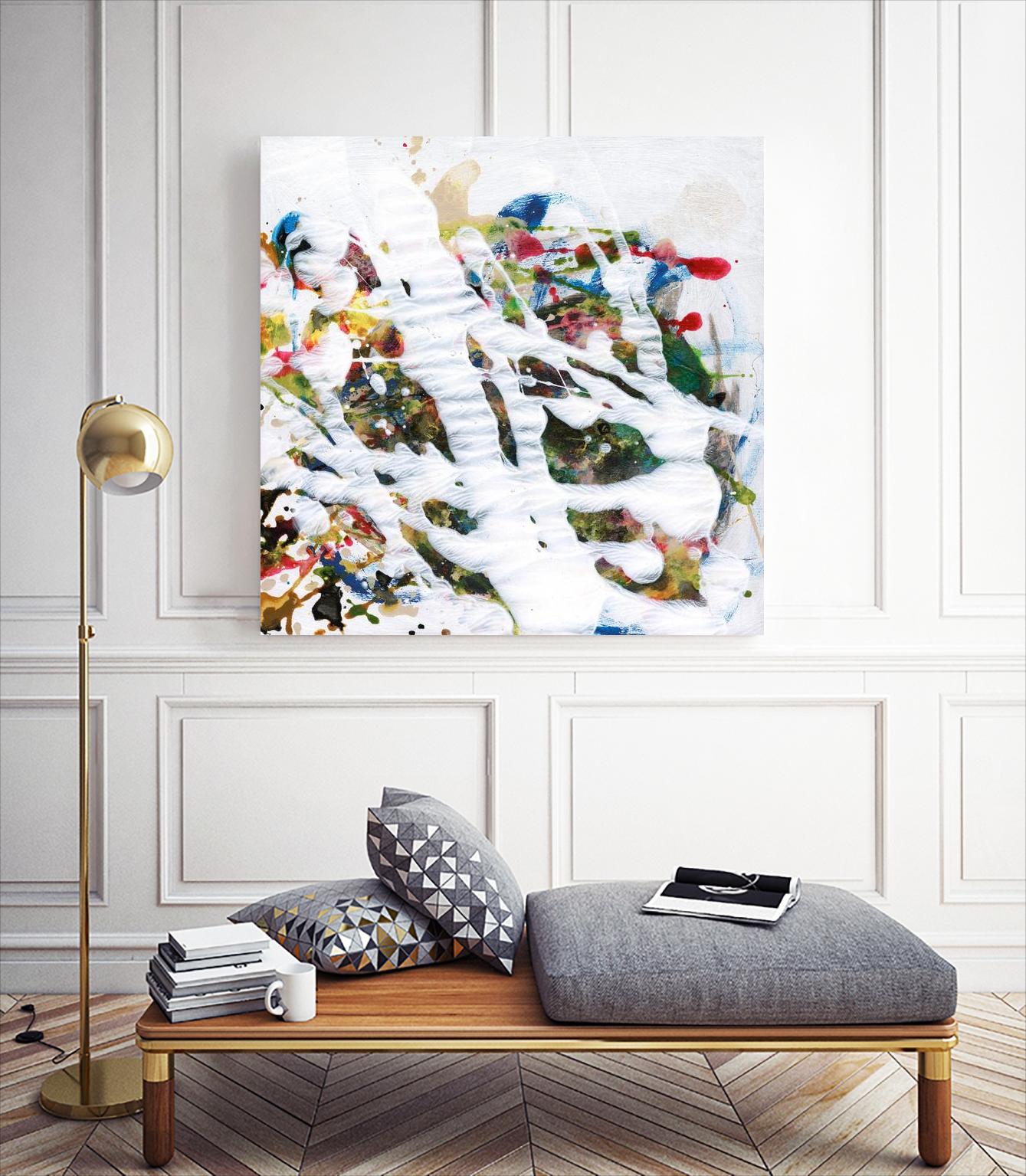 Pollock's Party I by Jodi Fuchs on GIANT ART - red abstract