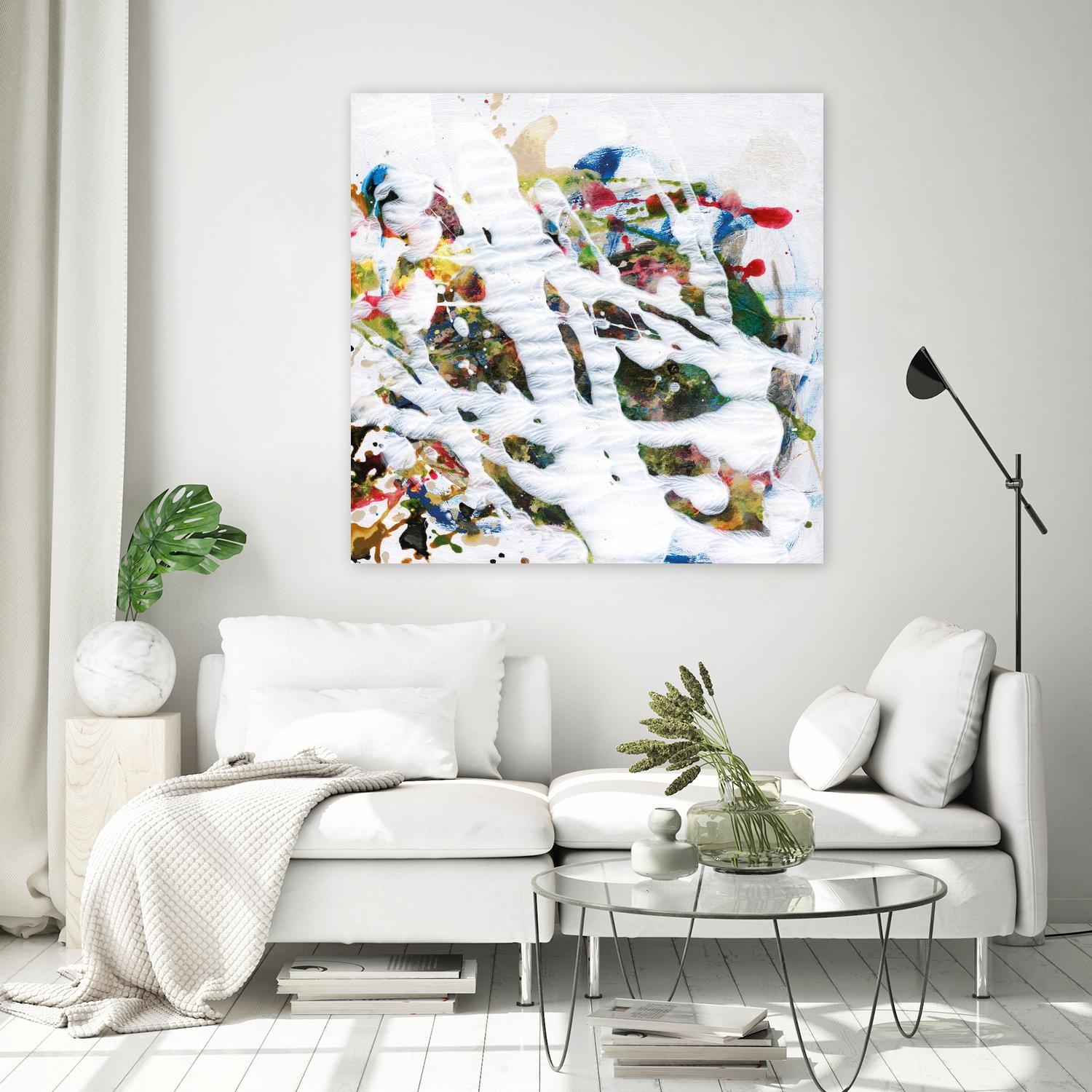 Pollock's Party I by Jodi Fuchs on GIANT ART - red abstract