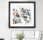 Pollock's Party I by Jodi Fuchs on GIANT ART - red abstract