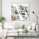 Pollock's Party I by Jodi Fuchs on GIANT ART - red abstract